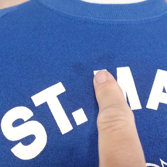 VINTAGE ST MARY CATHEDRAL SCHOOL ST LOUIS USA MADE SWEATSHIRT SZ 2XL (24X28) 90s - Picture 3 of 7